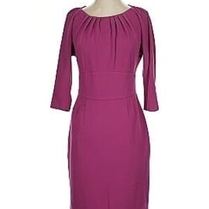 Trina Turk Fuchsia Long Sleeve Dress
